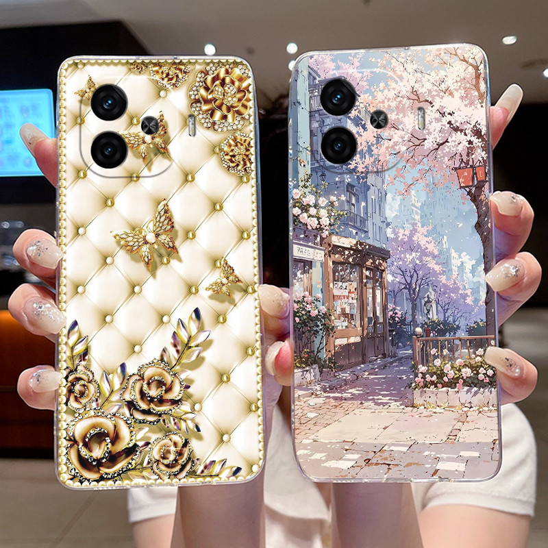 Ốp Điện Thoại Vivo iQOO Z9 5G Vỏ Mềm TPU Silicon Trong Suốt Chống Sốc Cho Vivo iQOO Z9 Turbo / iQOO 