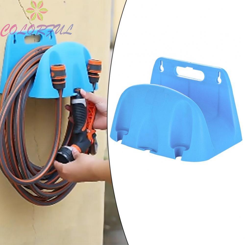 【COLORFUL】Heavy Duty Wall Mounted Hose Hanger for Garden and Garage Organization