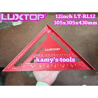 Thước ê ke góc tam giác vuông đa năng nhôm 12 inch Luxtop LT-RL12