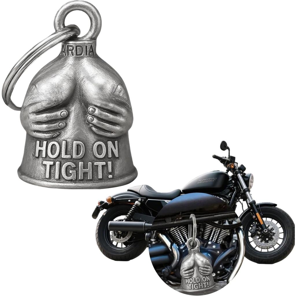 Chuông Người Bảo Vệ Xe Máy Có Móc Khóa Biker Gremlin Chuông Chúc May Mắn Bảo Vệ Quyến Rũ, Phong Cách Vintage Kim Loại Cưỡi Chuông Quà Tặng