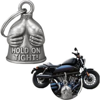 Chuông Người Bảo Vệ Xe Máy Có Móc Khóa Biker Gremlin Chuông Chúc May Mắn Bảo Vệ Quyến Rũ, Phong Cách Vintage Kim Loại Cưỡi Chuông Quà Tặng