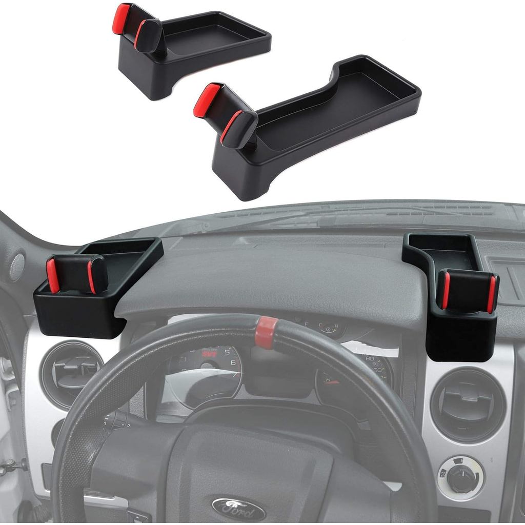 JeCar 2 Chiếc Dash Giá Đỡ Điện Thoại Gắn Cho 2009-2014 Ford F150 Raptor Với Bảng Điều Khiển Tổ Chức 