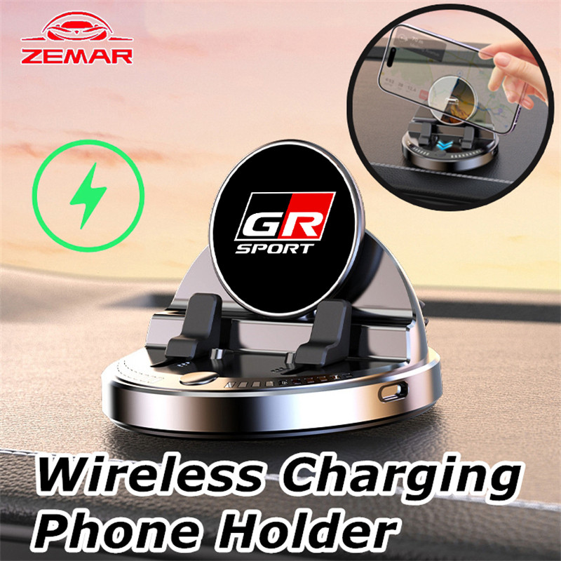 Giá đỡ điện thoại sạc không dây Toyota GR Bảng điều khiển trung tâm Điều hướng Giá đỡ điện thoại di 