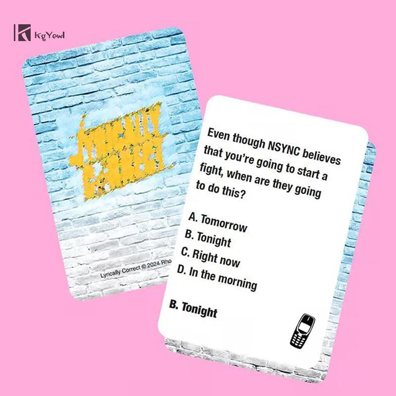 KgYewl Lời bài hát Pop Quiz Pop Quiz 90s & 2000s Edition Âm nhạc Trò chơi đố - Trò chơi bài đoán nhạ