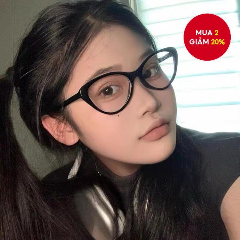 Kính chặn ánh sáng xanh mắt mèo Khung lớn Retro hợp thời trang thông thường dành cho nữ