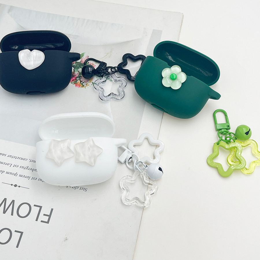 Ins Thời Trang Tai Nghe Dành Cho EarFun Air 2 NC / Air Mini 2 / Clip Case Silicone Có keychian Cover