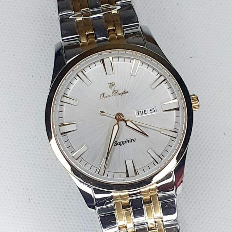 Đồng hồ nam OP(OASIS PACIFIER) 2 lịch dạ quang kính sapphire chống nước