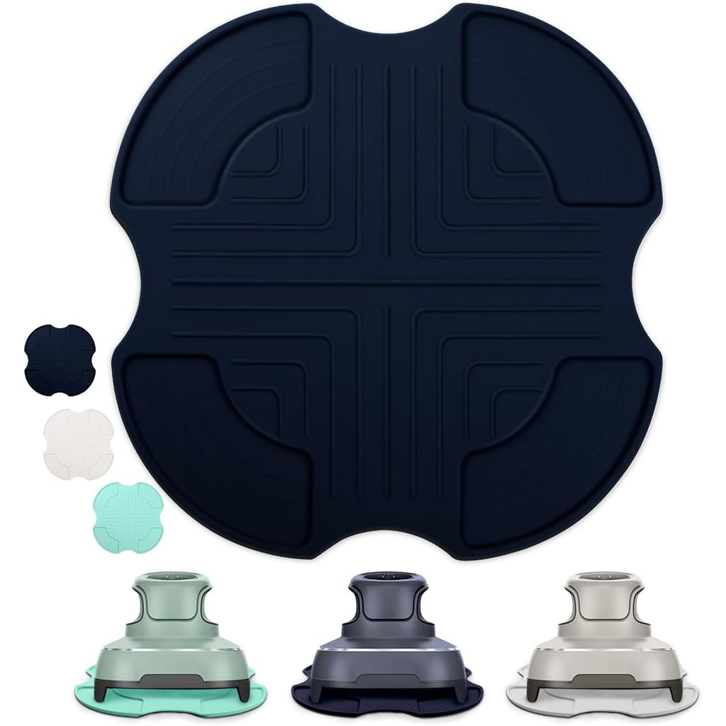Air Fryer Silicone Trivets Mat Tương thích với Ninja Crispi, Thảm chịu nhiệt bằng silicon (Xanh dươn