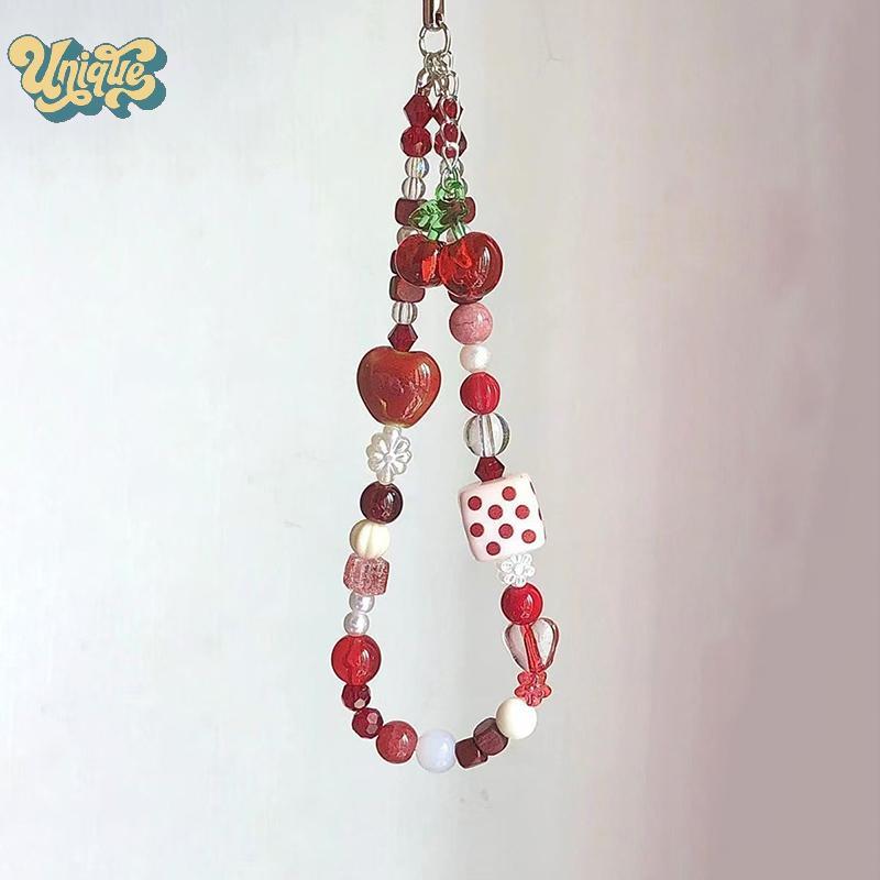 (Độc đáo) Mặt dây chuyền anh đào Vỏ điện thoại di động Dây đeo máy ảnh CCD Dây đeo cổ Alcove Mặt dây