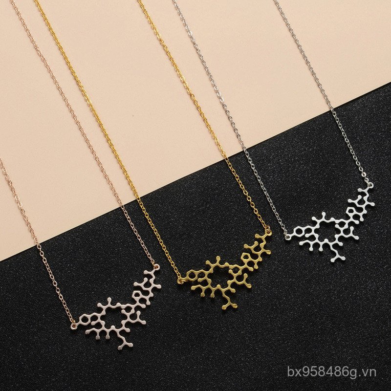 Vòng cổ mặt dây chuyền hình phân tử oxytocin, cấu trúc hoá học độc đáo DPFO