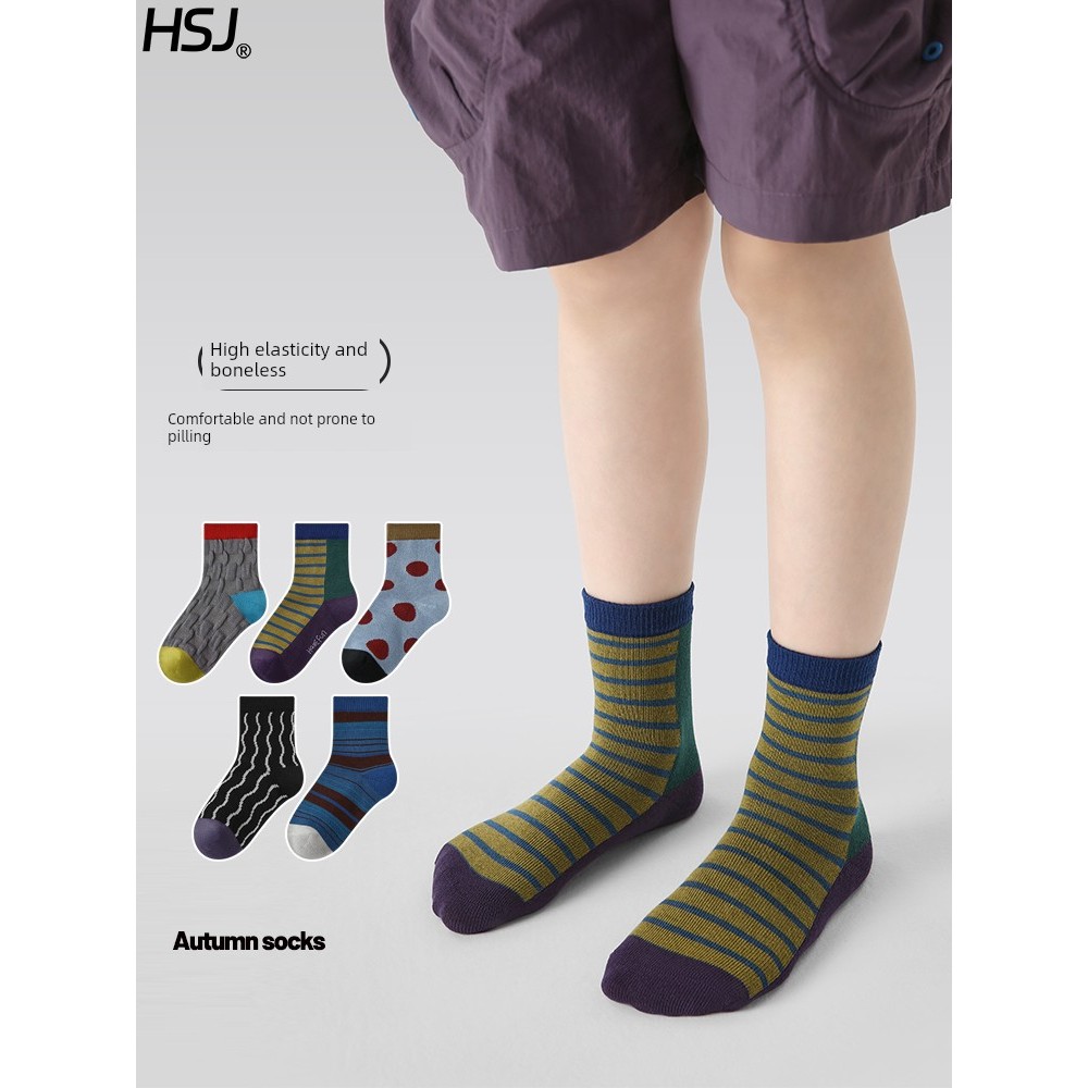 tất cho bé gái 2 tuổi tất bé Tất trẻ em 100% cotton mùa xuân thu cho bé trai tất cotton không xương 