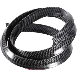 59.1inch Pháo Sáng Ô Tô Sợi Carbon Pháo Sáng Bánh Xe Vòm Lông Mày Bảo Vệ Chống Trầy Xước Miếng Lót Bánh Xe Cao Su Lông Mày Dải Ô Tô Phụ Kiện Xe Tải Màu Đen