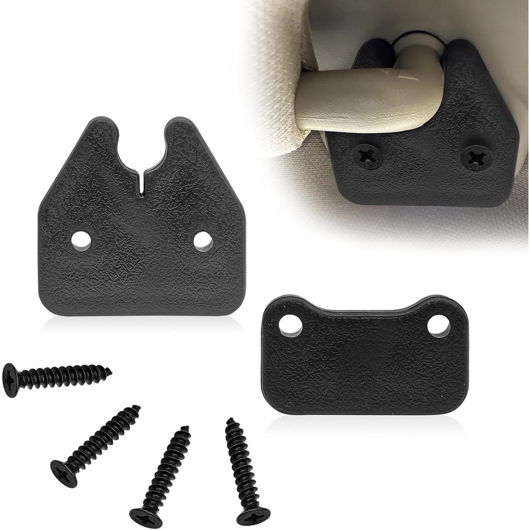 Nâng cấp Bộ sửa chữa tấm che nắng ABS, Kẹp che nắng hạng nặng, Tương thích với DO-DGE RAM 1500 TRUCKS 2019-2023 Kẹp che nắng hạng nặng Thay thế sửa chữa, 1 Bộ màu đen