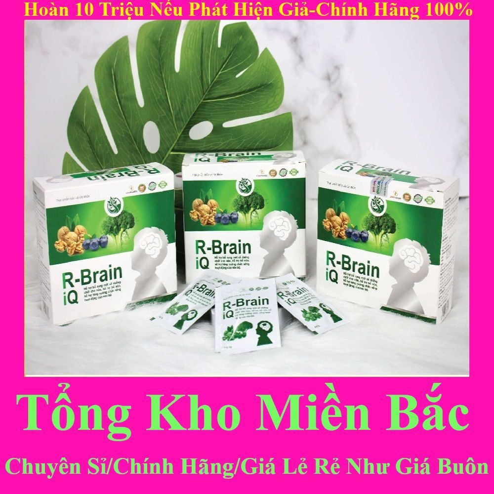 R Brain IQ Cốm trí não bổ sung DHA &vitamin phát triển não bộ(R-Brain Rbrain g brain G-brain gbrain)
