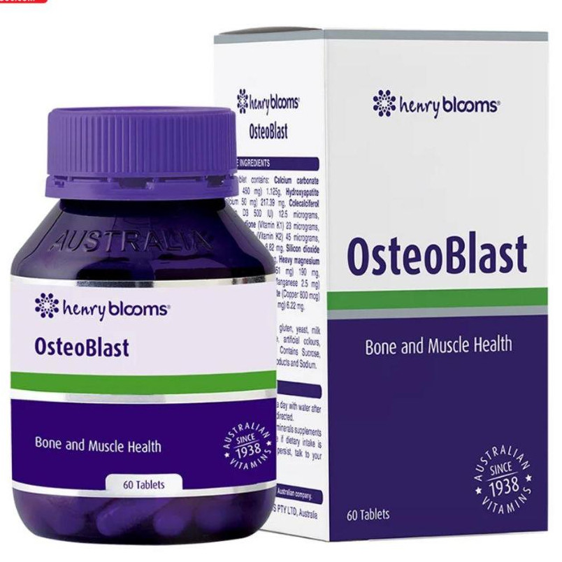 CANCI HỮU CƠ OSTEOBLAST- henry blooms- LỌ 60 VIÊN