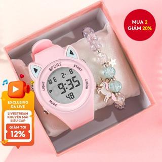 Đồng hồ trẻ em kèm vòng tay Bộ quà tặng Đồng hồ thể thao kỹ thuật số cho hộp quà học sinh