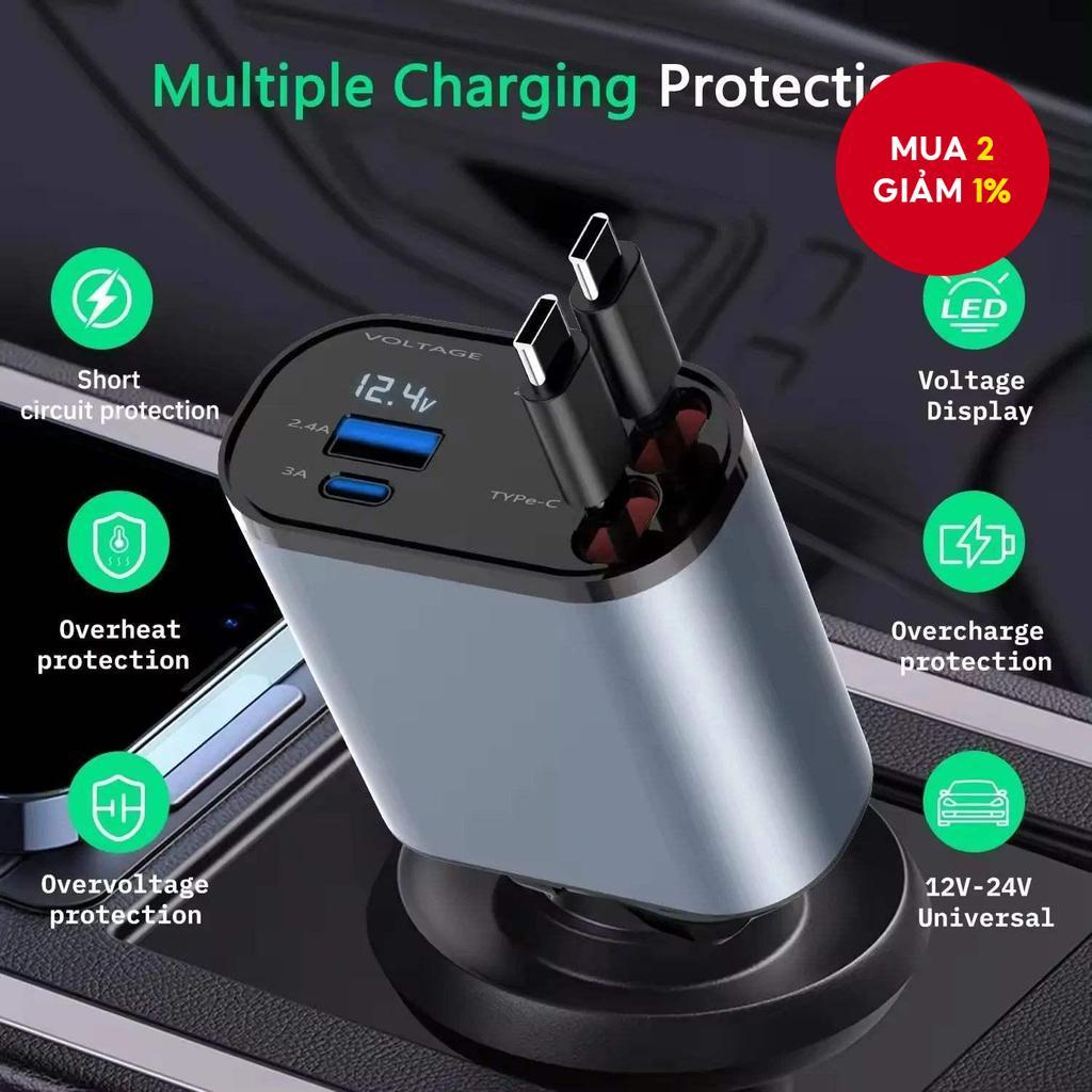 Bộ Sạc Xe Hơi Kính Thiên Văn Nhanh 4 Trong 1