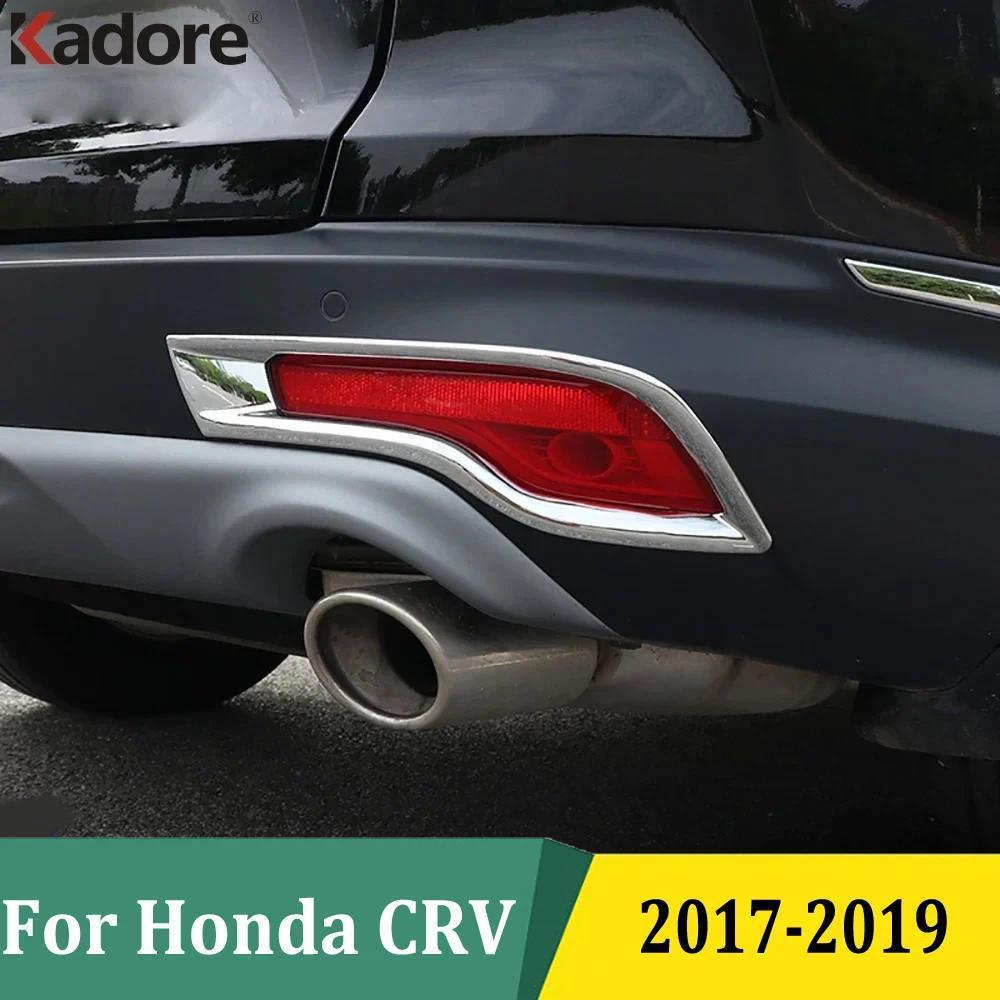 Dành Cho Xe Honda CRV CR-V 2017 2018 2019 Chrome Phía Sau Foglights Bao Đuôi Sương Mù Đèn Hood Viền 