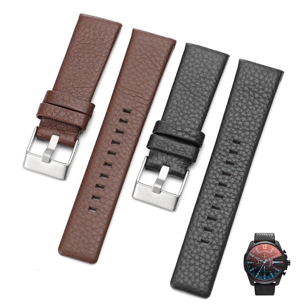 Dây đeo đồng hồ da bò lớp trên cùng cho Diesel Dz7313 Dz7322 7257 Series 18mm 22mm 24mm 26mm 27mm 28