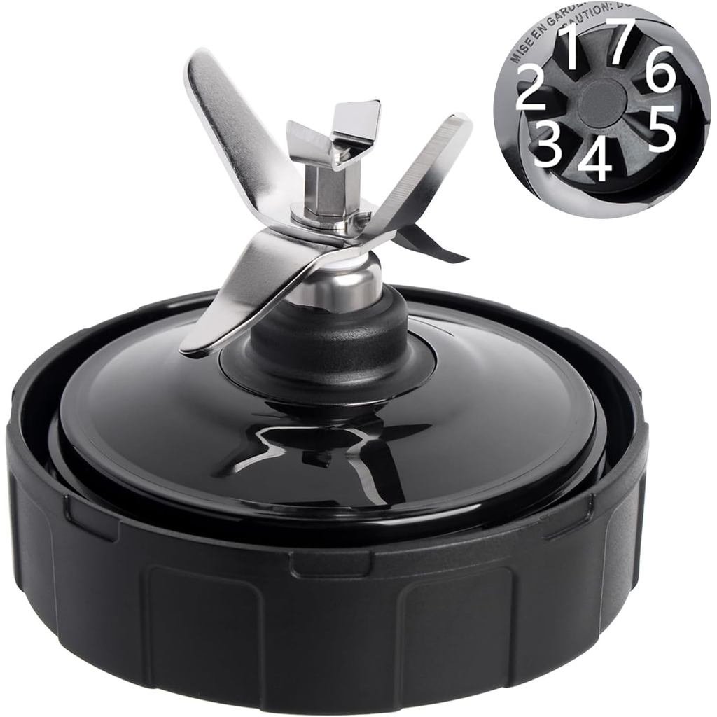 Bộ phận thay thế máy xay sinh tố 7 vây Tương thích cho máy xay sinh tố Ninja, Lưỡi xay sinh tố Phù h