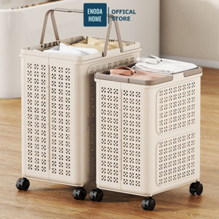  Giỏ Nhựa Gấp Gọn Đựng Quần Áo ENODA HOME Giỏ Đựng Đồ Giặt Quần Áo Bẩn 3 Size Có Quai Cầm Và Bánh Xe Q460 