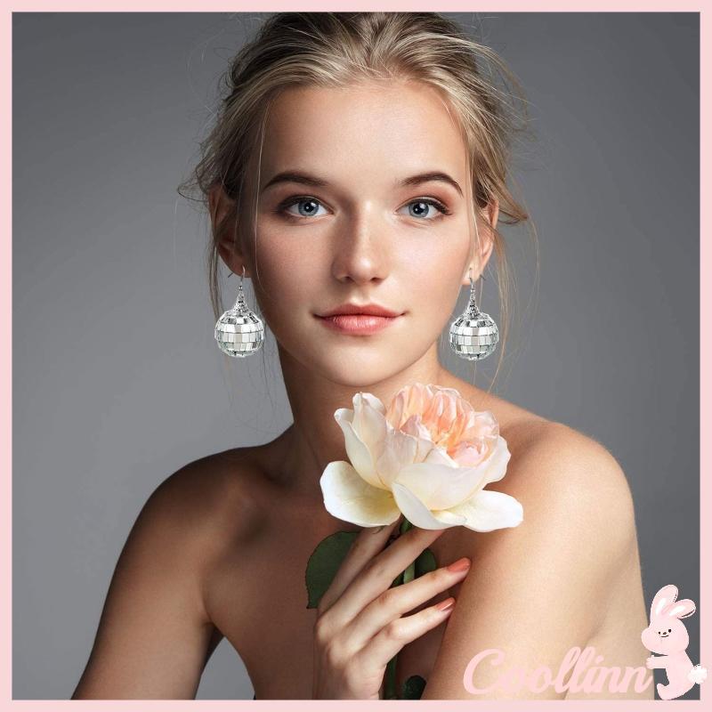 Bông tai vintage disco style 60s hoặc 70s, phụ kiện thời trang khiêu vũ dành cho nữ