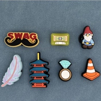 GA3 NEW Crocs Jibbitz Charms / Dép (chất lượng cao) / Bộ jibbitz / crocs jibbitz / Sinh nhật