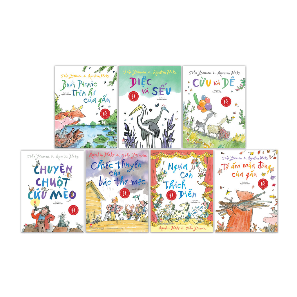 Sách - Combo Tác Phẩm Kinh Điển Của Quentin Blake (7 Cuốn) Tủ Sách 24h