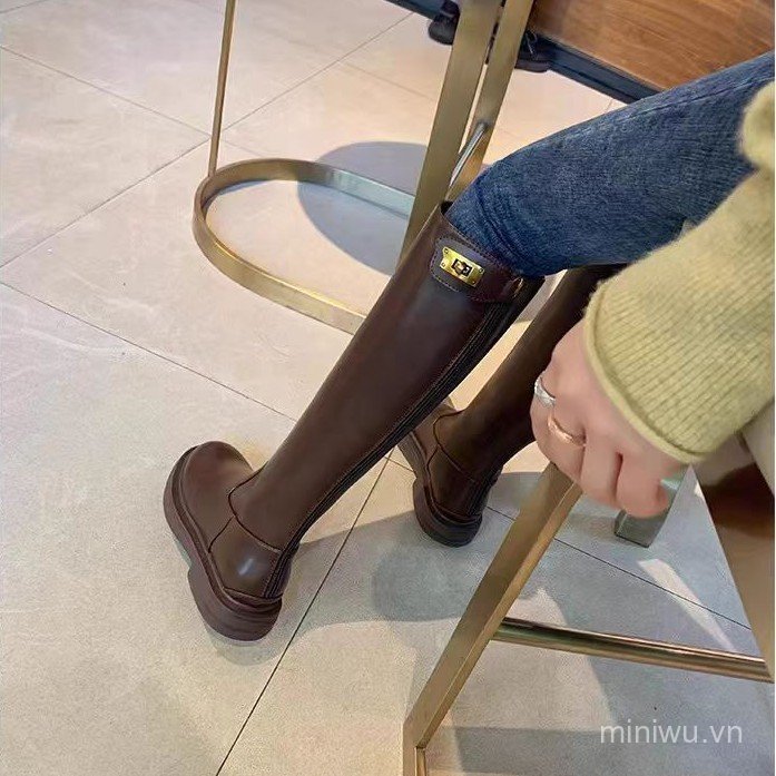 25Long Boots for Women, New Autumn and Winter Slimming High Boots, Over-the-Knee Boots