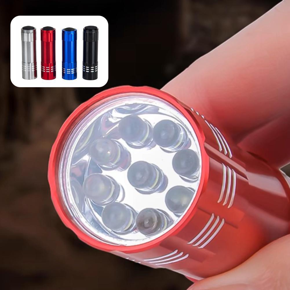 Đèn pin Mini Led Nine Light Di động ban đêm Đèn pin siêu sáng R6p9