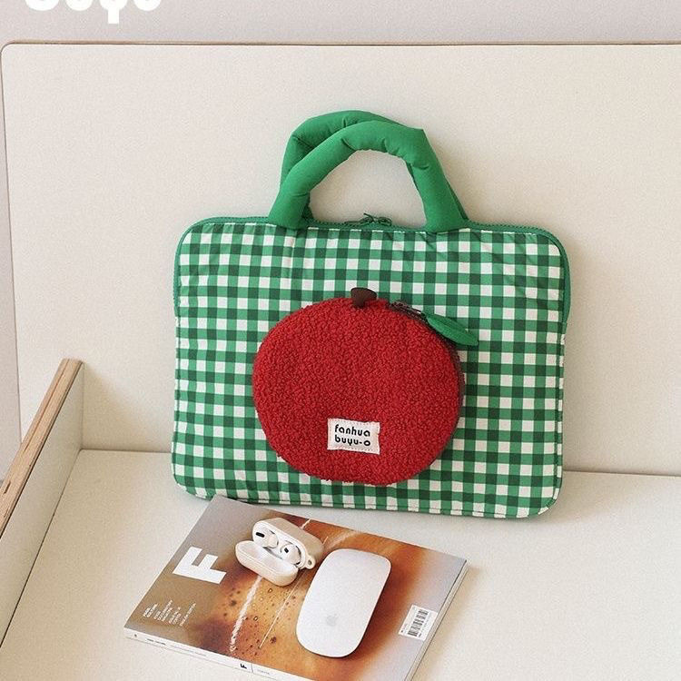 Túi máy tính Apple đỏ 14inch chống sốc cho laptop Apple, Xiaomi, Huawei, túi xách bảo vệ di động