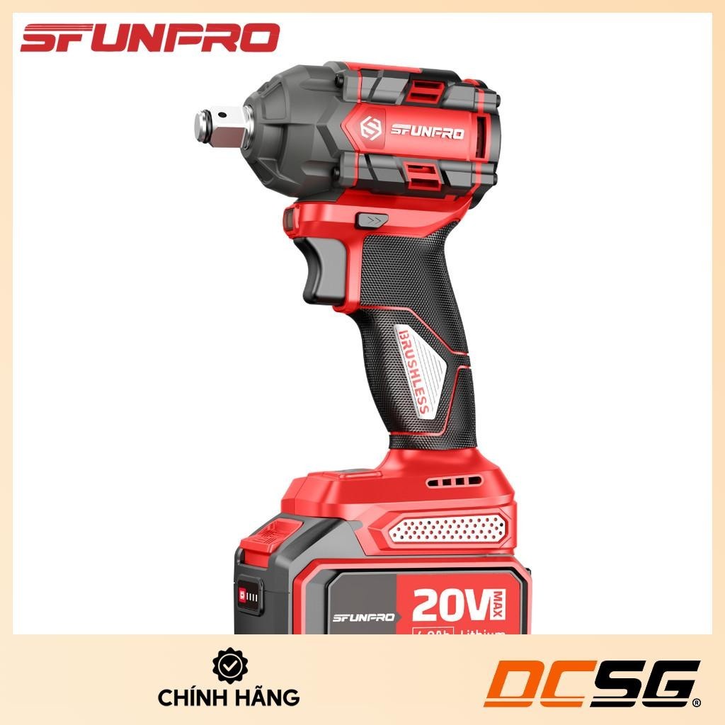 Máy Siết Bu Lông 350N.m Dùng Pin 20V/2.0Ah SFUNPRO M350A Không chổi than | DCSG