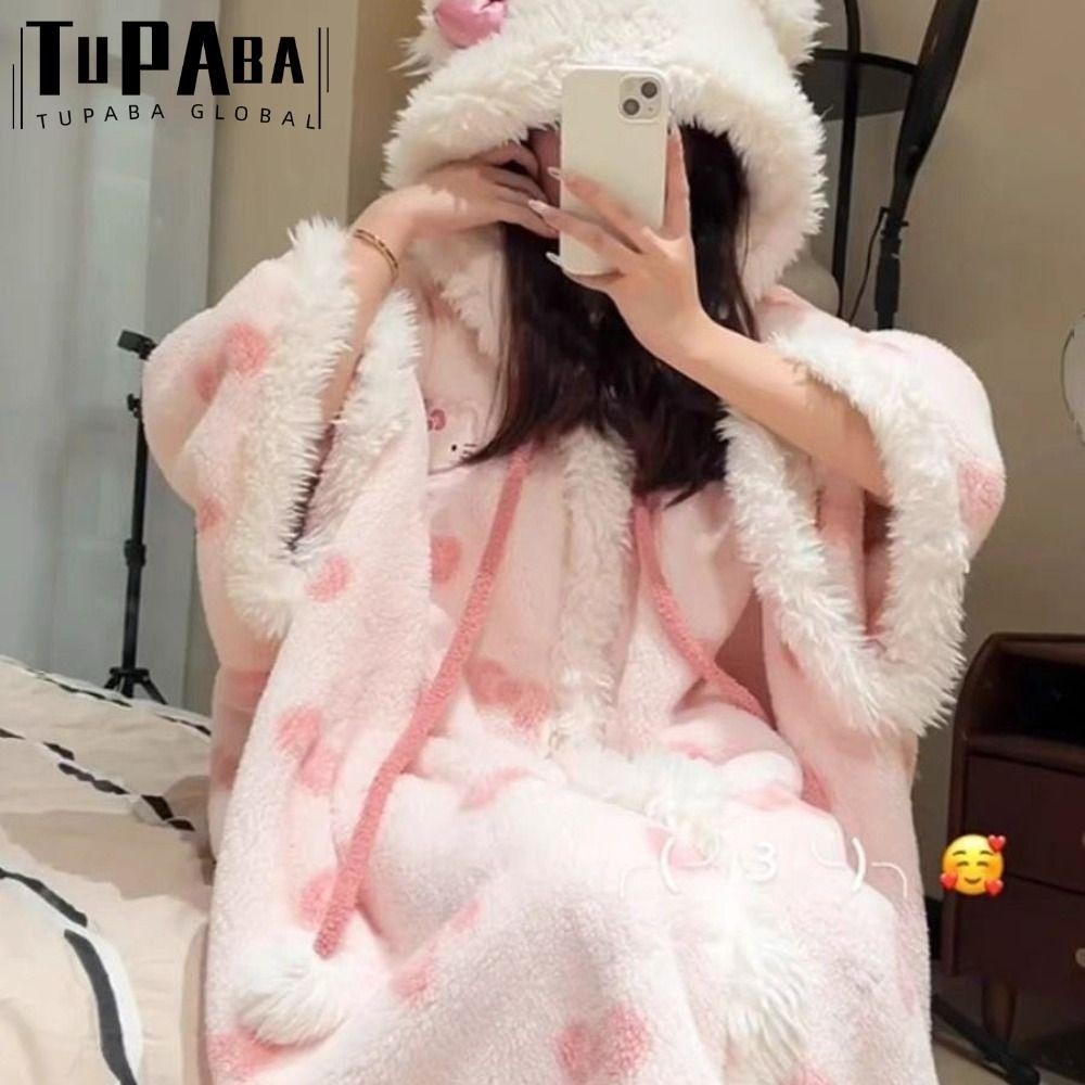 Hello Kitty Winter Pajamas Soft Warm With Luxury Hood
