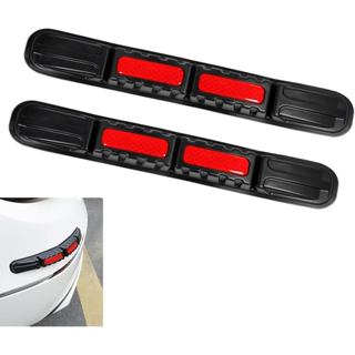 2 Dải bảo vệ cản xe ô tô, Tấm bảo vệ chống va chạm phản quang để cảnh báo an toàn, Dải bảo vệ chống nước có thể gập lại, Phim trang trí bìa chống trầy xước tự dính (huỳnh quang