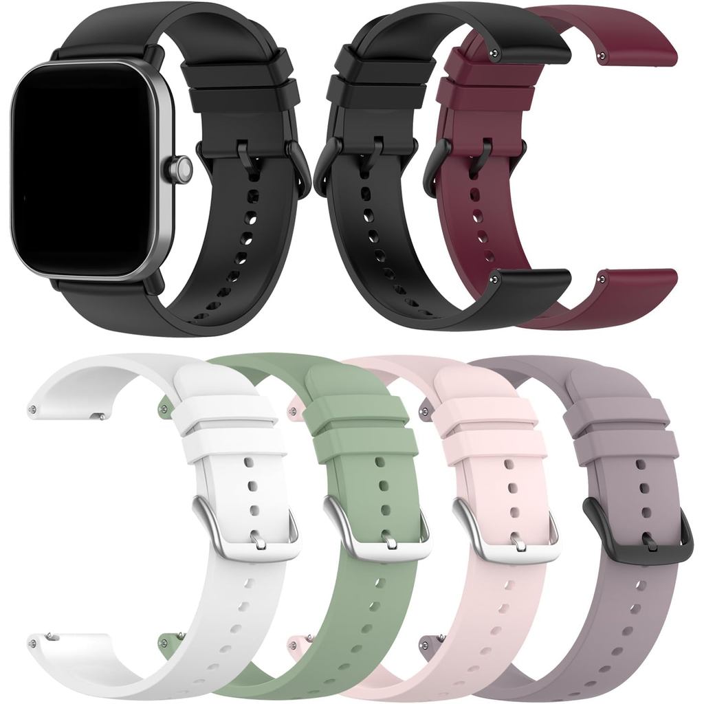 Dây đeo tương thích cho dây đeo đồng hồ thông minh FITVII HM57 H56, Dây silicon mềm phát hành nhanh 