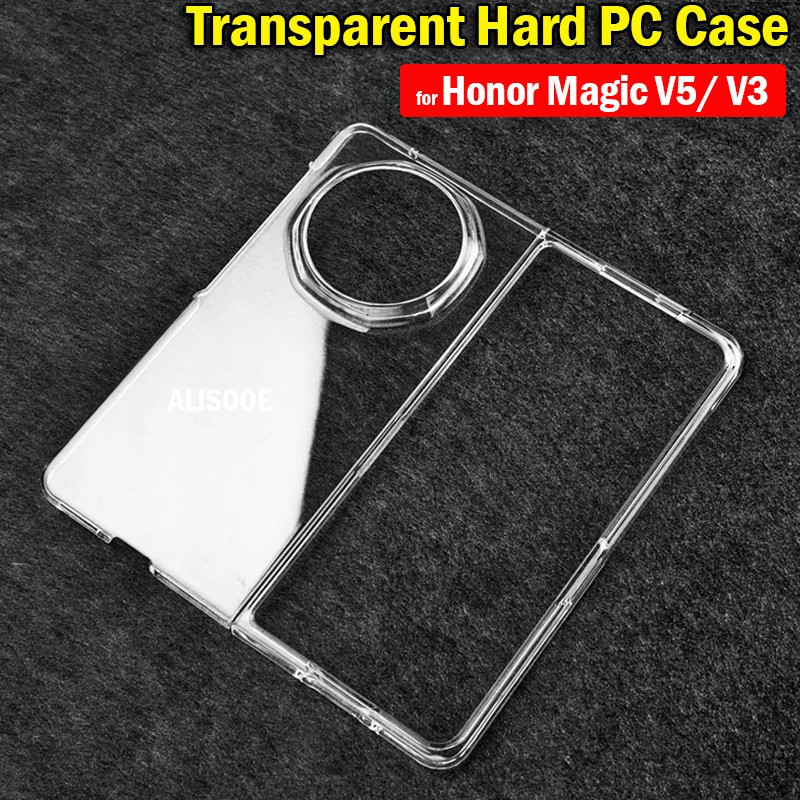 Funda cho Honor Magic V5 / V3 Ốp lưng HD Trong suốt siêu mỏng trong suốt Vỏ điện thoại chống sốc cho