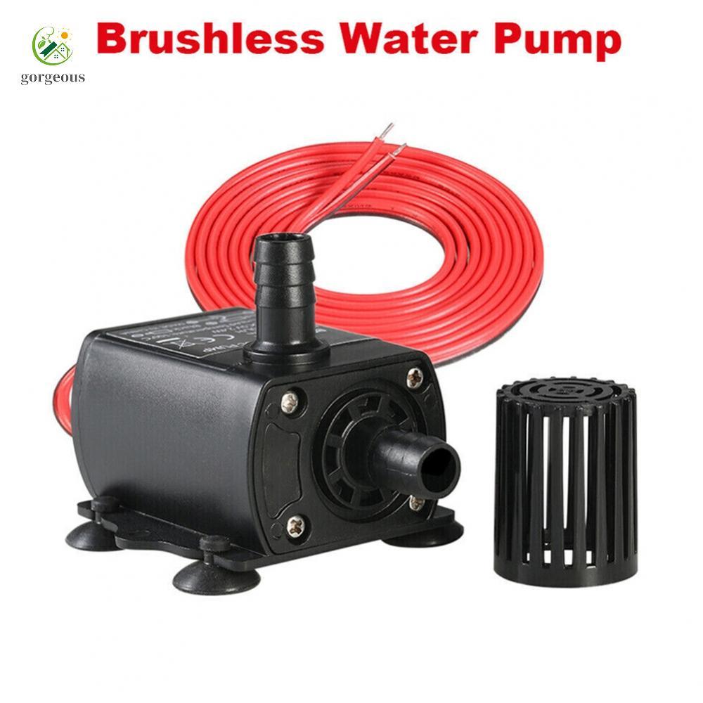 ⭐GROUS⭐Long Life Span 280L/H 5W DC 12V Brushless Water Pump for Aquarium Pond Fish Tank