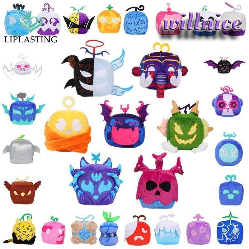 Bojind Bojind Blox Fruit Game Device Mini Doll Japanese Cartoon Style Cute Bloxs Plush Fruit Props D