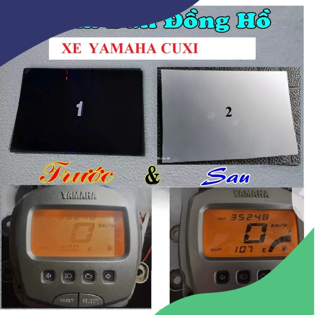 {COMBO} Film Dán Odo Yamaha Cuxi – FZ150 – Acruzo – Janus – Freego – Grande | Đã Căn Chỉnh Sẵn – Độ 