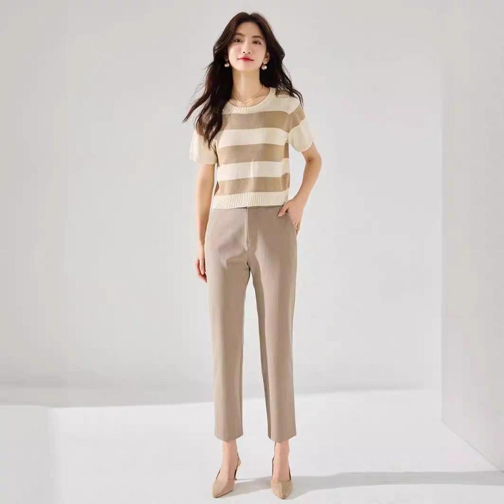 25 years of hot office pants models, easy to wear, suitable for many styles, 9-point tapered pants, 