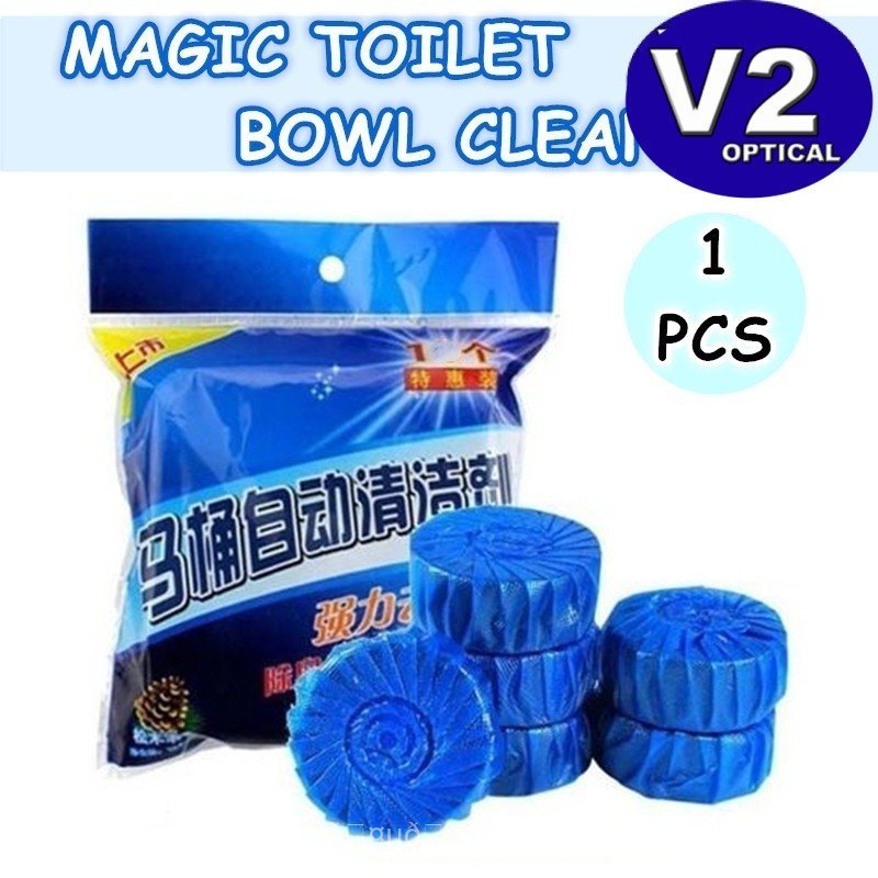 (1 Cái) Magic Auto Toilet Bowl Cleaner Blue Bubble Flush Bathroom Clean Personal Packaging