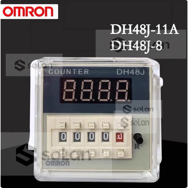 Omron DH48J-11A-8 (H7CN) Màn hình kỹ thuật số điện tử Preset Bộ đếm tích lũy Chức năng bộ nhớ mất đi