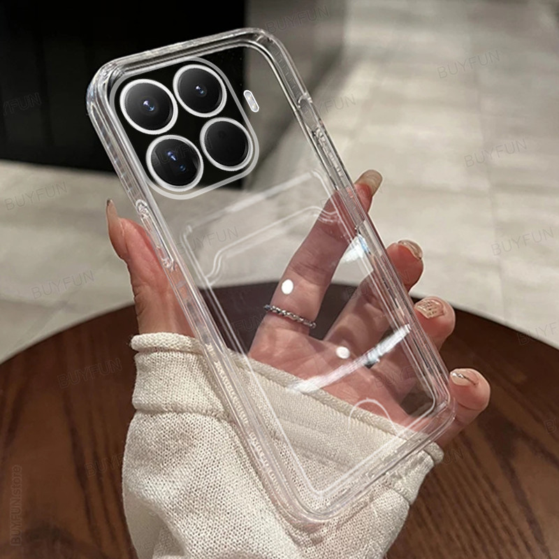 Mi 15T/15T Pro Case For Xiaomi mi15T Case Shockproof Back Cover Transparent Silicone Cover For Xiaom