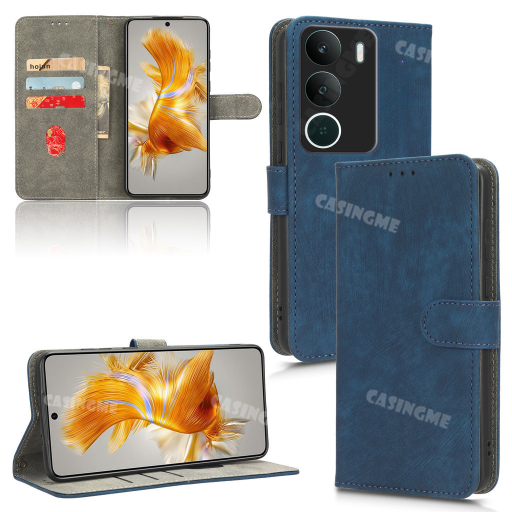 Realme P3 Lite 2025 Flip Matte Leather Case cho Realme P3 RealmeP3 Lite P3Lite Ultra RealmeP3Lite 4G