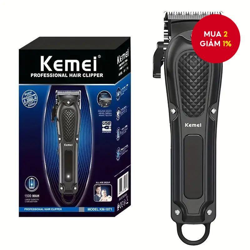  Tông đơ cắt tóc chuyên nghiệp KEMEI - Mạnh mẽ Sạc USB Lưỡi thép Có thể điều chỉnh Quà tặng cấp Salon dành cho nam giới 