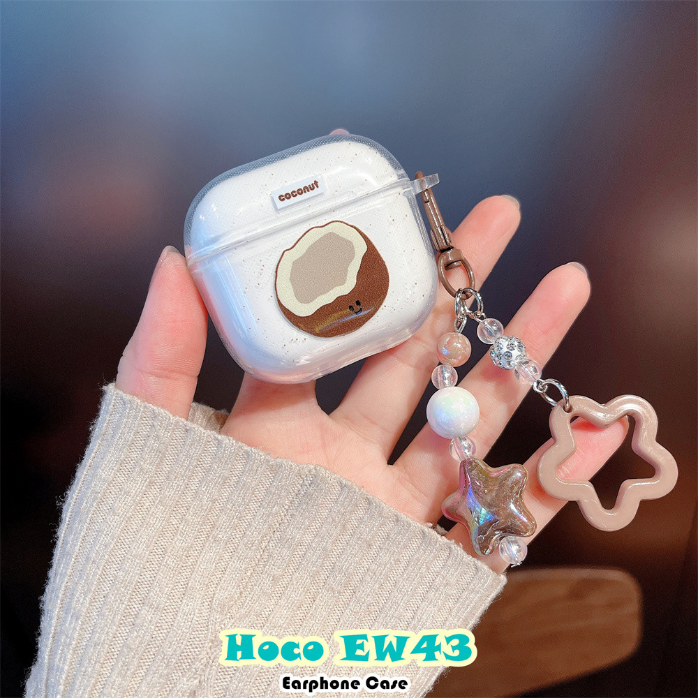 [Giao hàng nhanh] Dành cho vỏ Hoco EW43 Vỏ tai nghe silicon mềm hình mèo dễ thương DIY