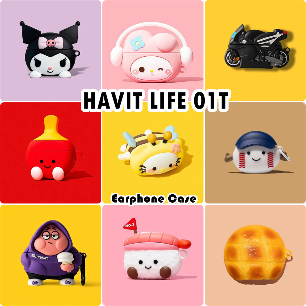 Dành Cho HAVIT LIFE 01T Ốp Lưng Silicon Mềm Vỏ Tai Nghe Hoạt Hình Dễ Thương SỐ 3