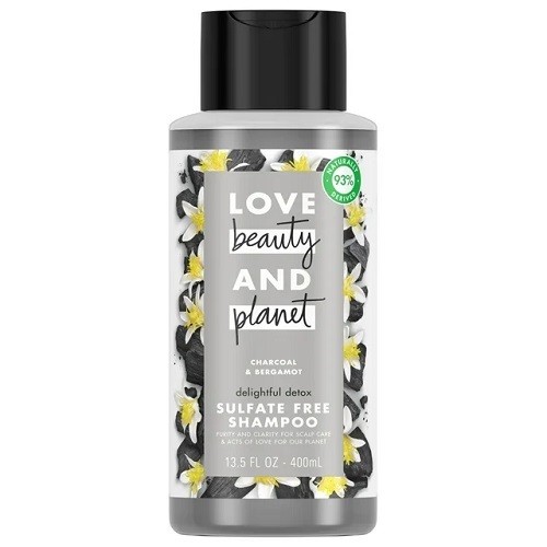 Dầu gội làm sạch không chứa sulfat Love Beauty & Planet Charcoal & Bergamot 400ml (Mỹ)