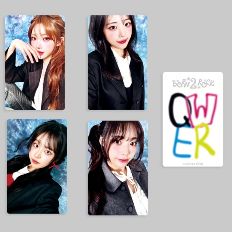 4 QWER Sinh 2 Rock POP-UP Lomo Cards MANITO T.B.H FAKE IDOL Thuật toán Blossom Harmony từ Discord Ph