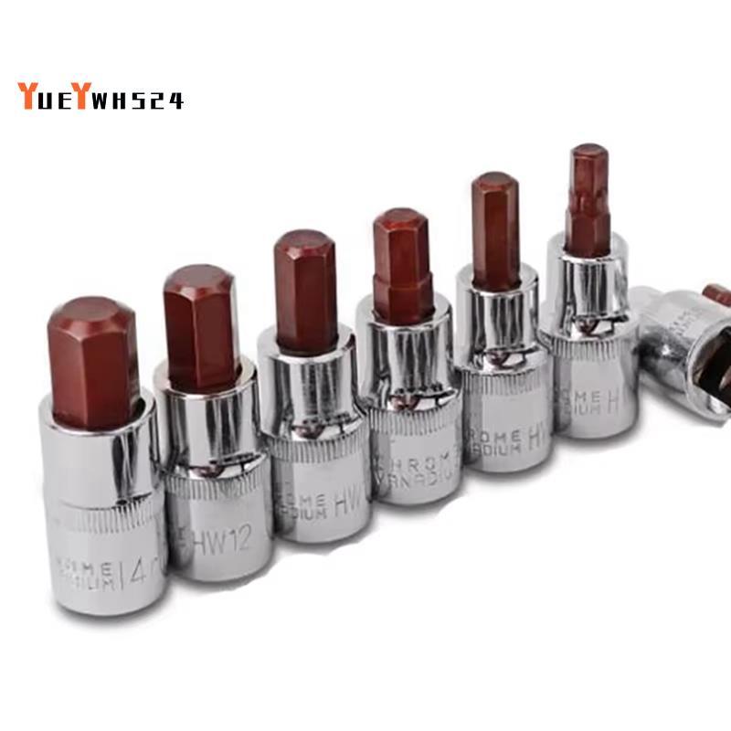 1 / 4 Inch Ổ Số Liệu Lục Giác Chìa Khóa Lục Giác Ổ Cắm Bit Lục Giác H2 H3 H4 H5 H6 H7 H8 H10